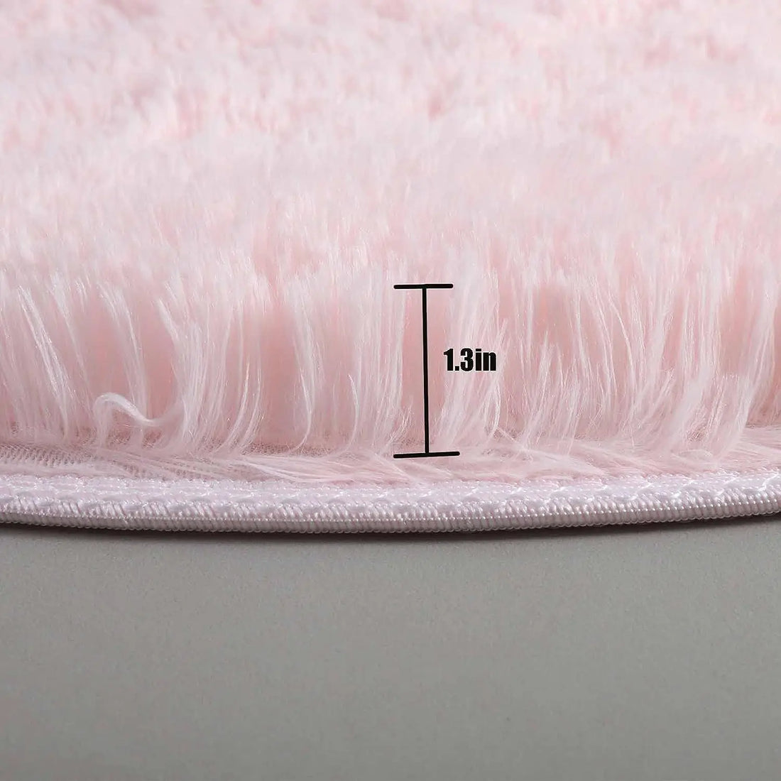Runder flauschiger Shaggy-Teppich für Kinderzimmer, Spielzimmer und Schlafzimmer – Ø 100 bis 160 cm, ca. 3,3 cm Flor, Memory-Schaum, 6 Farben