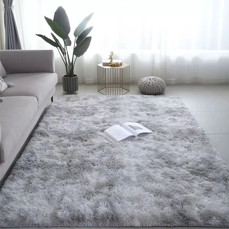 Flauschiger Shaggy-Teppich im nordischen Design für Schlafzimmer und Wohnzimmer – 40 × 60 bis 160 × 230 cm, rechteckig, Plüsch, 10 Farben