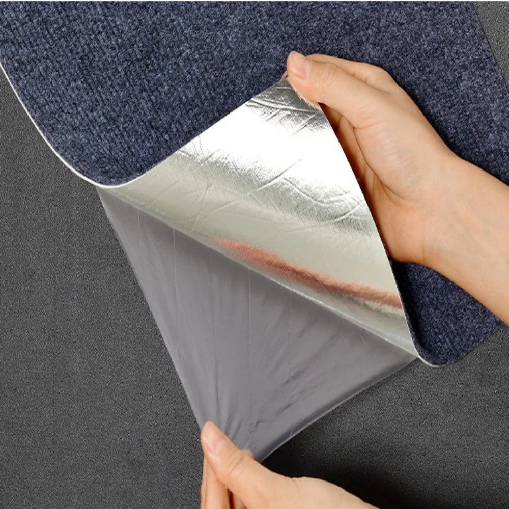 Selbstklebende Teppichfliesen im 10er-Set für Wohnzimmer und Schlafzimmer – 30 × 30 oder 40 × 40 cm, schalldämmend, rutschfest, 7 Farben