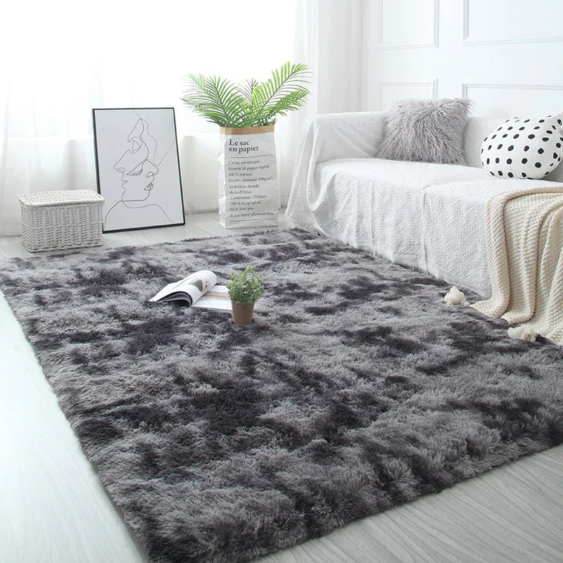Flauschiger, verdickter Teppich für Wohnzimmer, Schlafzimmer und Kinderzimmer – 40 × 60 bis 160 × 230 cm, rechteckig, rutschfest, 17 Farben