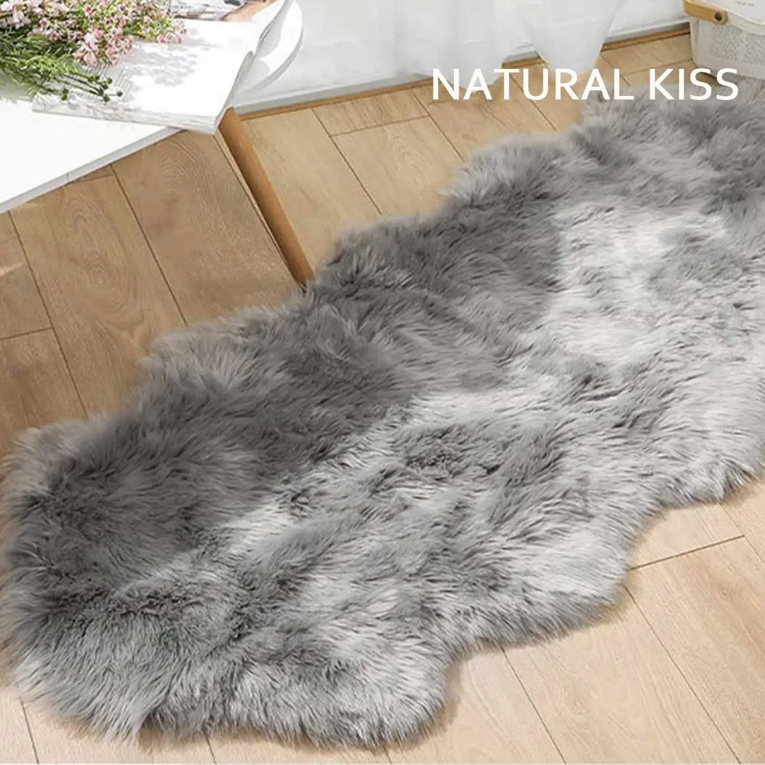 Kunstfell-Teppich in Schaffell-Optik mit langem Flor für Wohnzimmer, Schlafzimmer und Sofa – 45 × 65 bis 80 × 220 cm, 5–6 cm Flor, 10 Farben