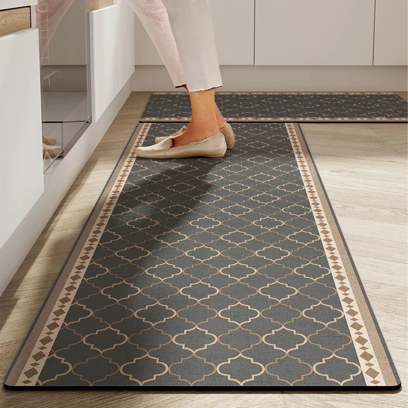 Küchenmatte mit Kieselgur im amerikanischen Retro-Stil für Küche und Bad – 40 × 60 bis 50 × 160 cm, saugfähig, einzeln oder im 2er-Set, 7 Motive