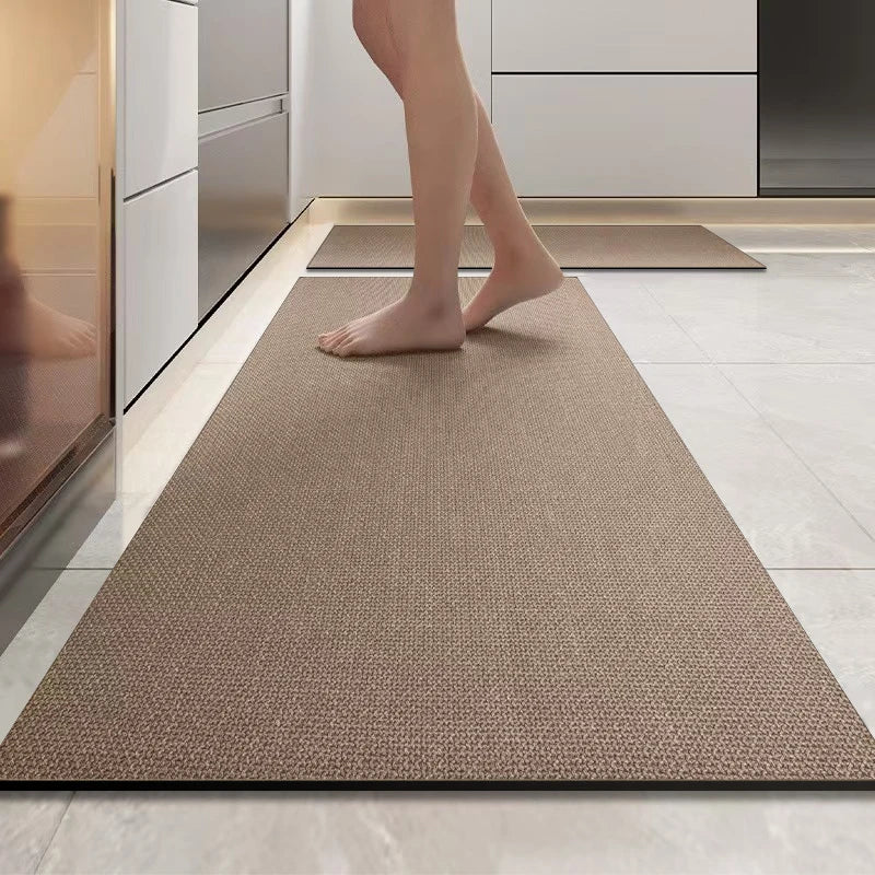 Weiche Kieselgur-Küchenmatte als langer Streifen für Küche, Restaurant und Bad – 45 × 60 bis 45 × 160 cm, bedruckt, saugfähig, rutschfest, 4 Farben