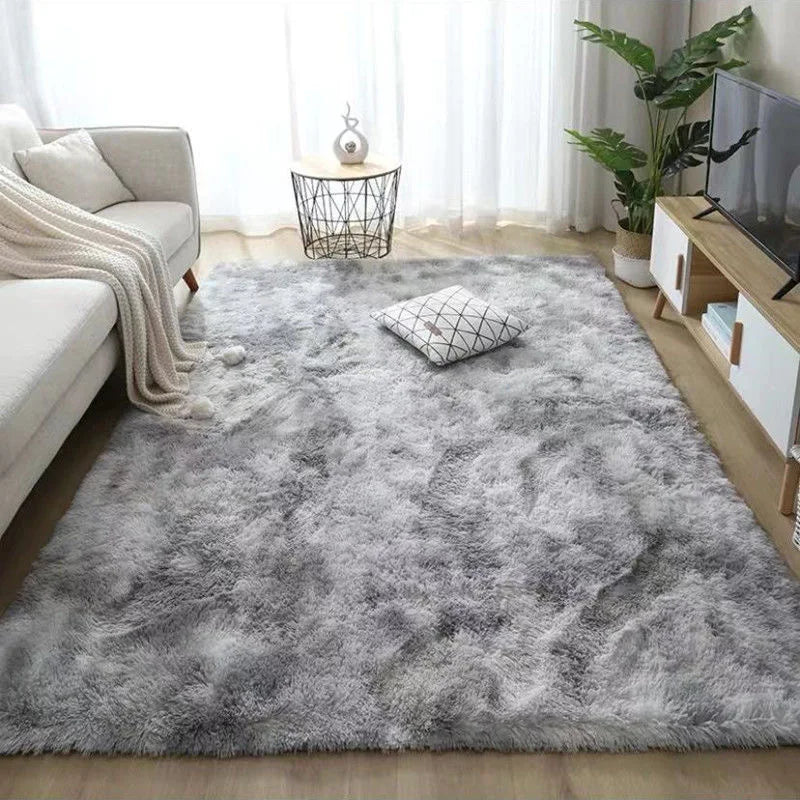 Flauschiger, verdickter Teppich für Wohnzimmer, Schlafzimmer und Kinderzimmer – 40 × 60 bis 160 × 230 cm, rechteckig, rutschfest, 17 Farben