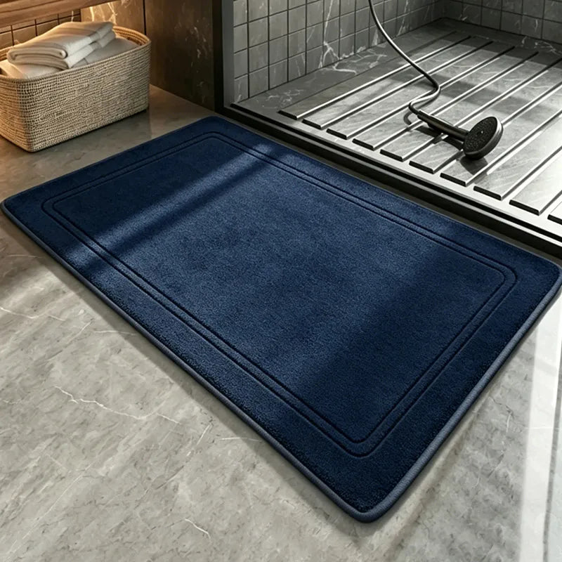 Superweicher Badvorleger aus Flanell als Duschmatte für Badezimmer und Küche – 40 × 60 oder 50 × 80 cm, saugfähig, schnell trocknend, 11 Farben