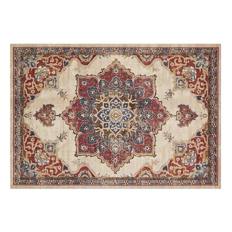 Teppich aus Kristallsamt im marokkanischen Boho-Stil für Wohnzimmer und Schlafzimmer – 40 × 60 bis 160 × 230 cm, bedruckt, schmutzabweisend, 25 Motive