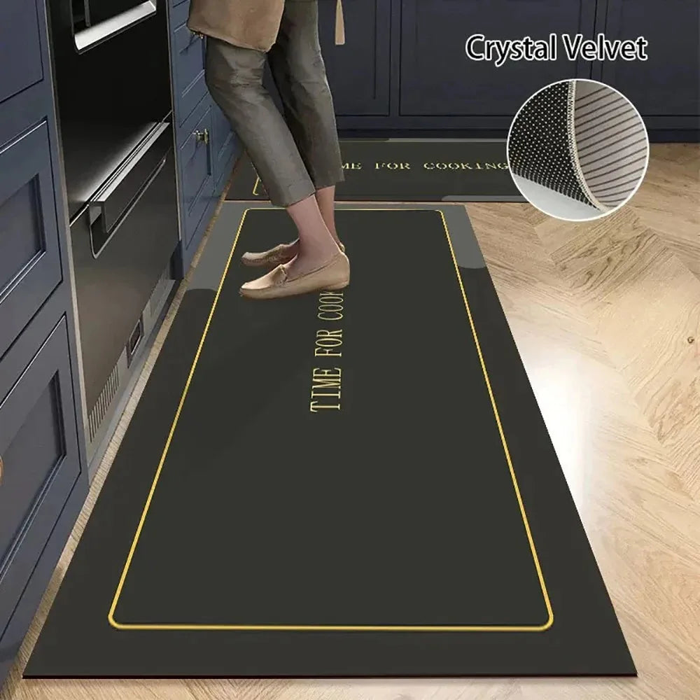 Küchenläufer aus Kristallsamt mit Druckmotiv für Küche, Wohnzimmer und Schlafzimmer – 40 × 60 bis 50 × 160 cm, einzeln oder im Set, 25 Motive