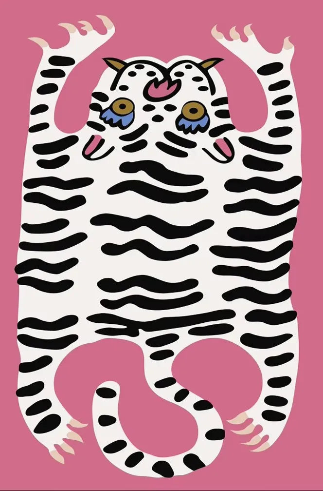 Teppich mit Leoparden- und Tigermotiven im orientalischen Stil für Wohnzimmer und Schlafzimmer – 40 × 60 bis 180 × 240 cm, Flanell, 13 Motive
