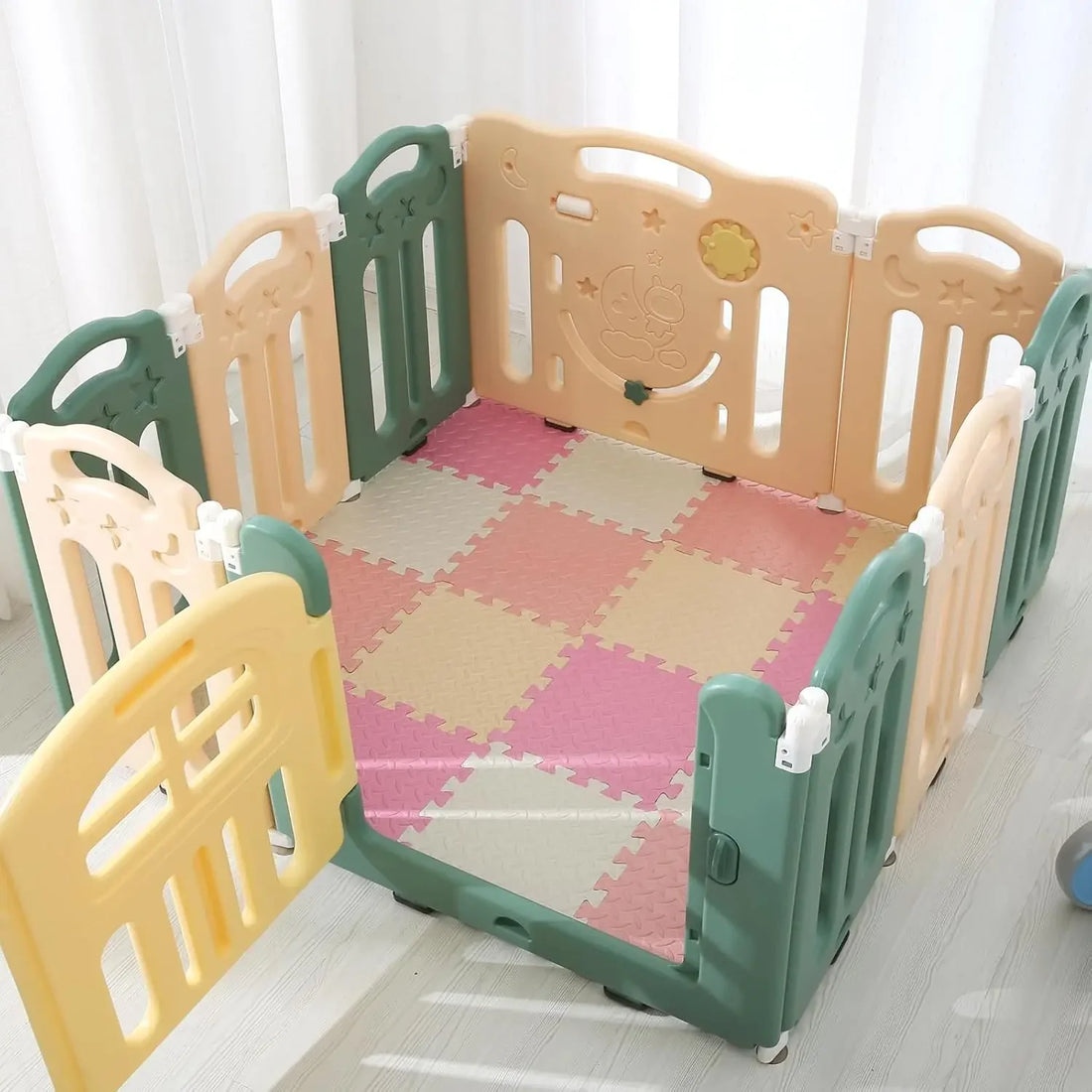 Puzzlematte aus EVA-Schaum als Baby-Spielmatte und Haustiermatte – 30 × 30 × 1 cm je Platte, rutschfest, wasserdicht, 1 bis 20 Stück, 13 Farben