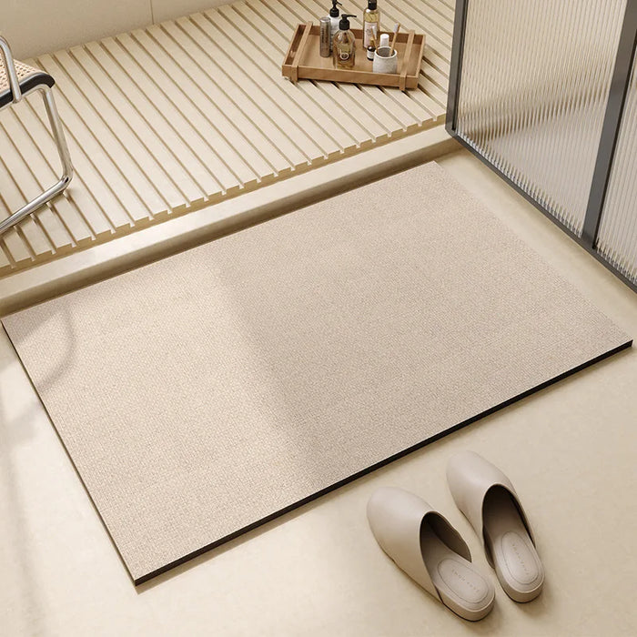 Saugfähige Kieselgur-Badematte im Wabi-Sabi-Stil für Bad und Küche – 20 × 30 bis 60 × 90 cm, schnell trocknend, rutschfest, 5 Motive