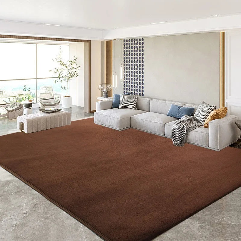 Teppich aus Korallenvlies in Uni-Farben für Wohnzimmer, Schlafzimmer und Kinderzimmer – 40 × 60 bis 200 × 200 cm, ca. 1 cm dick, 12 Farben