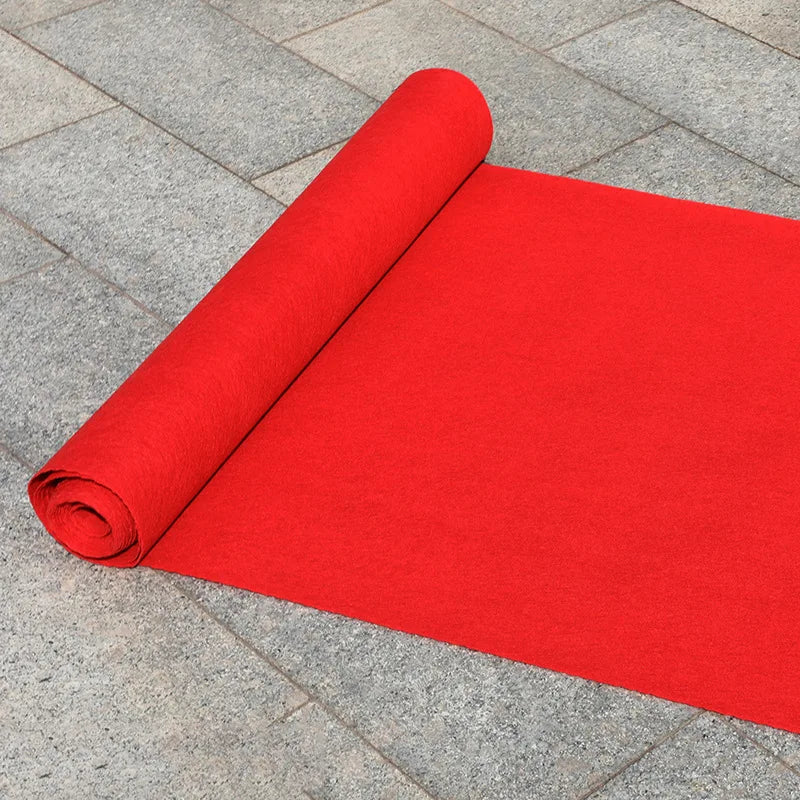 Hochzeitsläufer aus Vliesstoff für Trauung, Party und Bühne drinnen und draußen – 1 bis 1,5 m breit, bis 15 m lang, 2 mm, rutschfest, 7 Farben