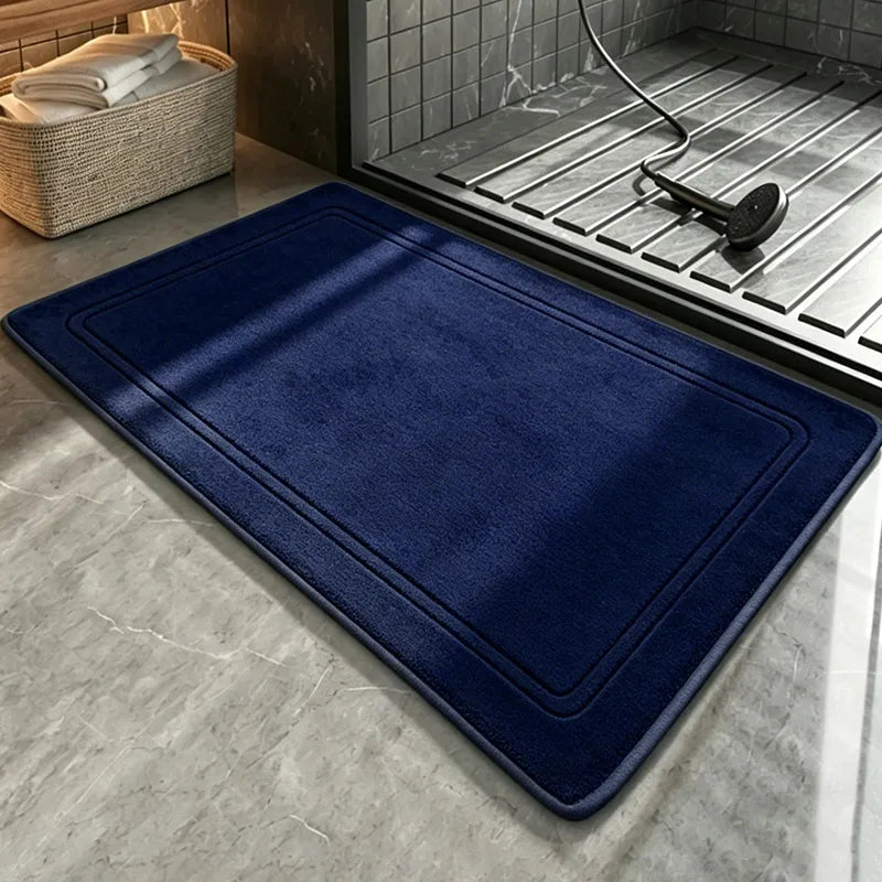 Superweicher Badvorleger aus Flanell als Duschmatte für Badezimmer und Küche – 40 × 60 oder 50 × 80 cm, saugfähig, schnell trocknend, 11 Farben