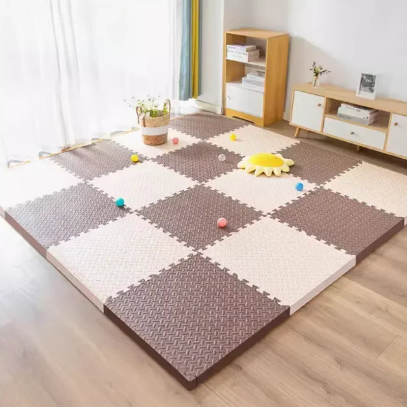Puzzlematte aus EVA-Schaum als Sport- und Fitnessmatte für Zuhause – 30 × 30 × 1 cm je Platte, rutschfest, wasserdicht, 2 bis 16 Stück, 13 Farben