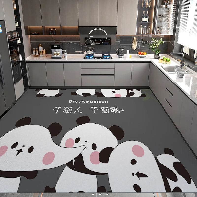 Abwischbarer Küchenteppich im modern-minimalistischen Stil für Küche, Balkon und Wohnzimmer – 55 × 120 bis 200 × 300 cm, rutschfest, 15 Motive