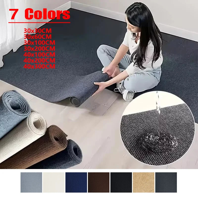 Selbstklebender Kratzteppich für Katzen zum Schutz von Sofa und Möbeln – 30 × 30 bis 40 × 300 cm, einfarbig, Polyester, 7 Farben