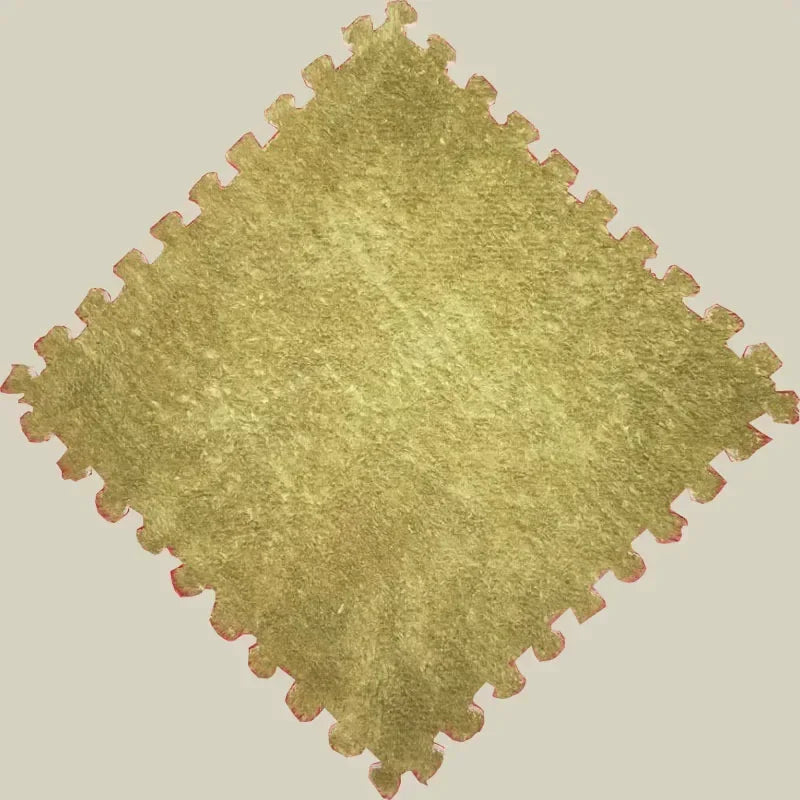 Weiche Spielmatte aus Plüsch-Puzzlefliesen mit EVA-Schaumkern für Babys und Kinder – 30 × 30 × 1 cm, zuschneidbar, 10 oder 20 Stück, 23 Farben