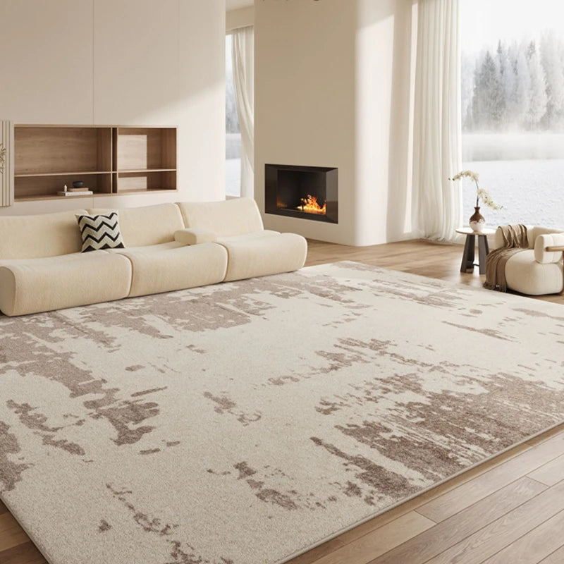 Plüschteppich mit abstraktem Muster im Light-Luxury-Stil für Wohnzimmer und Schlafzimmer – 80 × 120 bis 200 × 300 cm, rutschfest, 10 Motive