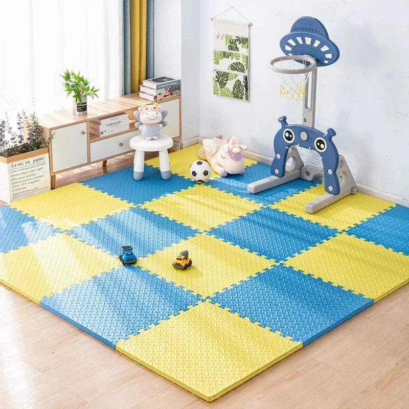 Puzzlematte aus EVA-Schaum als Spielmatte für Baby und Kinderzimmer – 30 × 30 cm je Platte, 1 cm dick, BPA-frei, 1 bis 16 Stück, 8 Farben