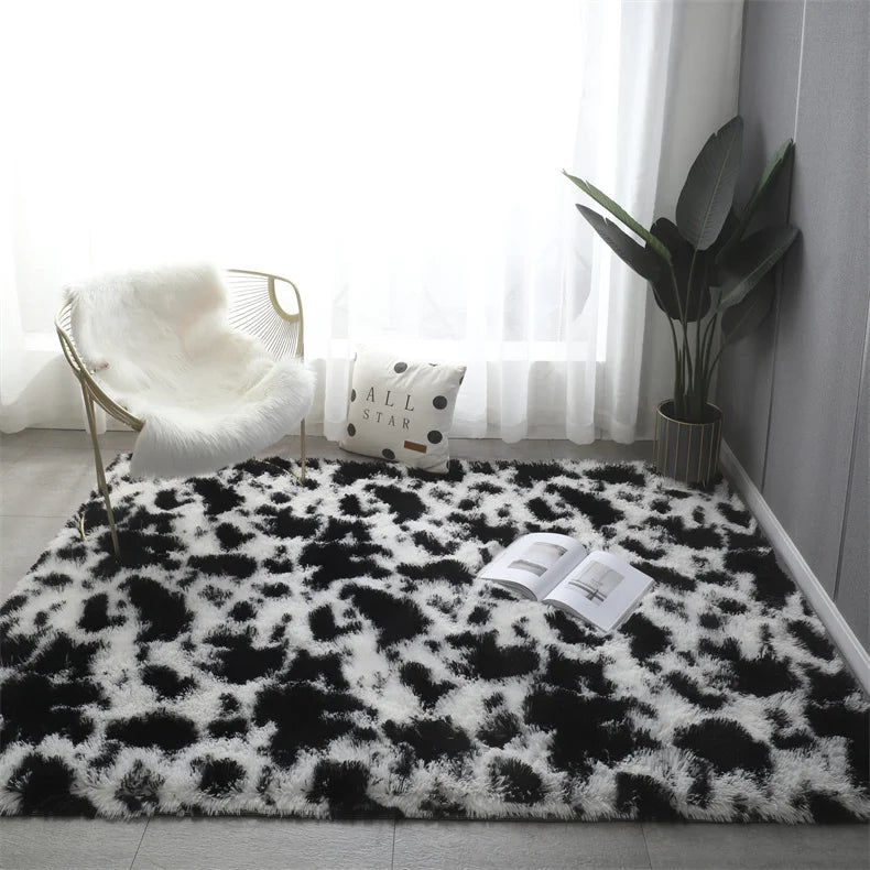 Flauschiger Shaggy-Teppich aus Kunstfell für Wohnzimmer und Kinderzimmer – 40 × 60 bis 160 × 200 cm, rechteckig, rutschfest, waschbar, 13 Designs