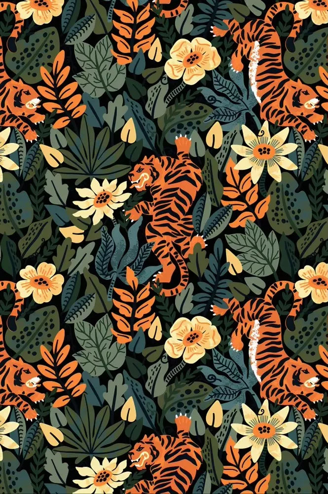Teppich mit Leoparden- und Tigermotiven im orientalischen Stil für Wohnzimmer und Schlafzimmer – 40 × 60 bis 180 × 240 cm, Flanell, 13 Motive