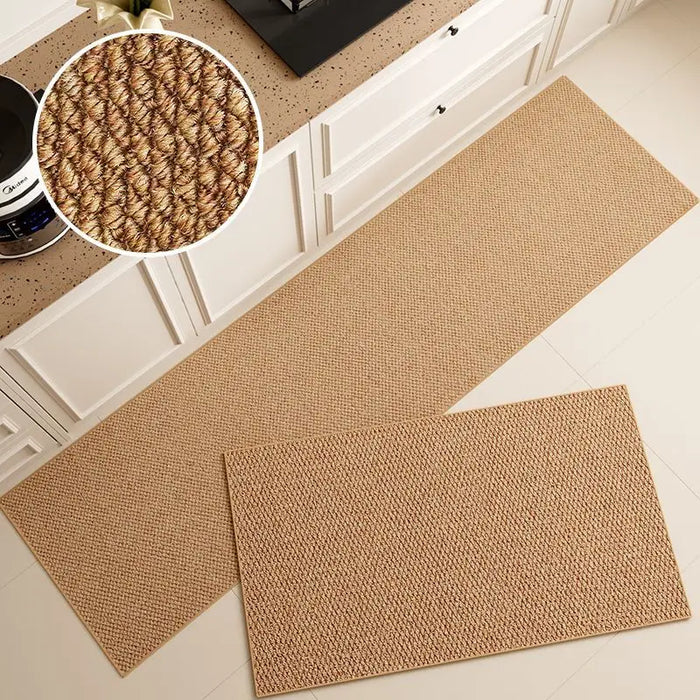 Küchenläufer mit Ringstruktur im japanischen Stil für Küche und Eingang – 40 × 60 bis 60 × 180 cm, auch als Set, saugfähig, ölbeständig, 3 Farben