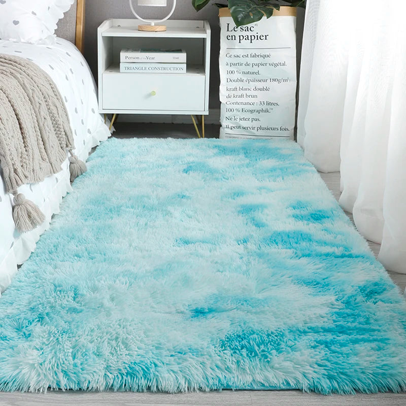 Flauschiger Hochflor-Teppich als Bettvorleger und Läufer für Schlafzimmer, Wohnzimmer und Erker – 40 × 120 bis 80 × 200 cm, rutschfest, 8 Motive