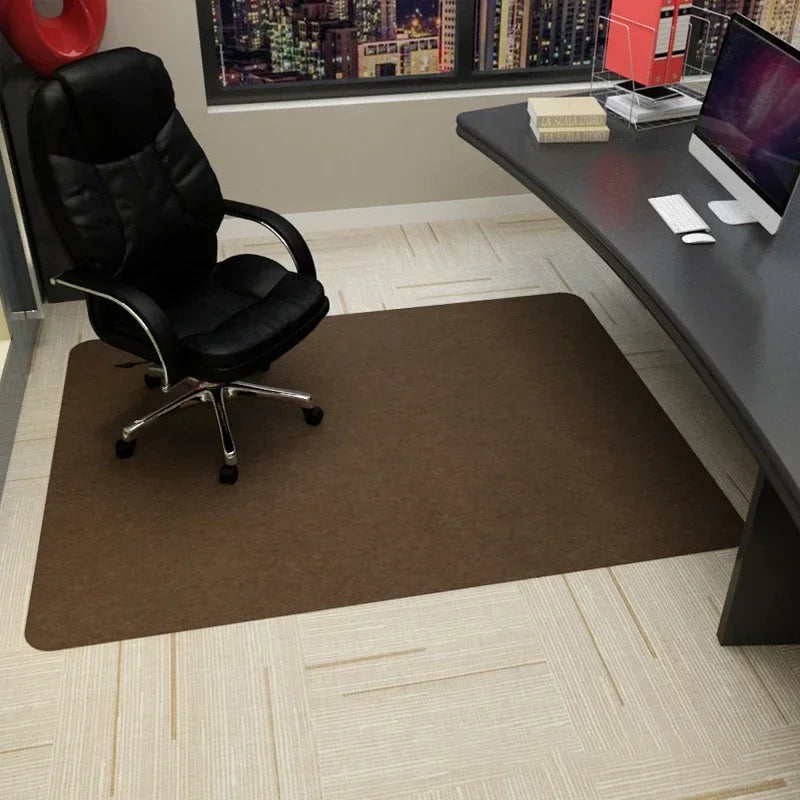 Bürostuhlmatte aus Polyester und TPR für Gaming-Stuhl, Schreibtisch und Wohnzimmer – 90 × 120 cm, gestreift, rutschfest, saugfähig, 5 Farben