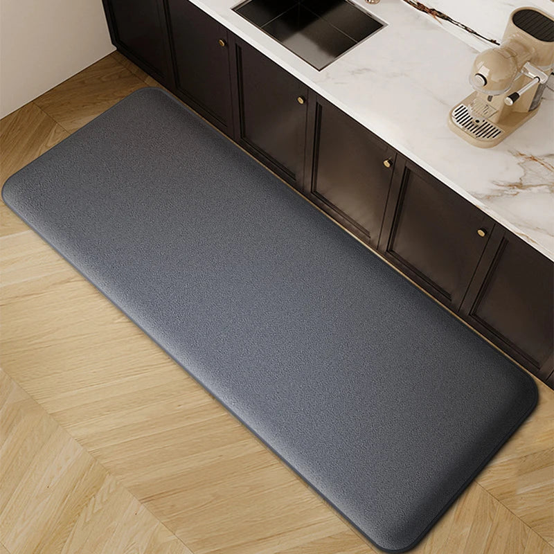 Verdickte Küchenmatte aus Flanell für Küche und Bad – 40 × 60 bis 60 × 200 cm, nimmt Wasser und Öl auf, rutschfest, waschbar, 5 Farben