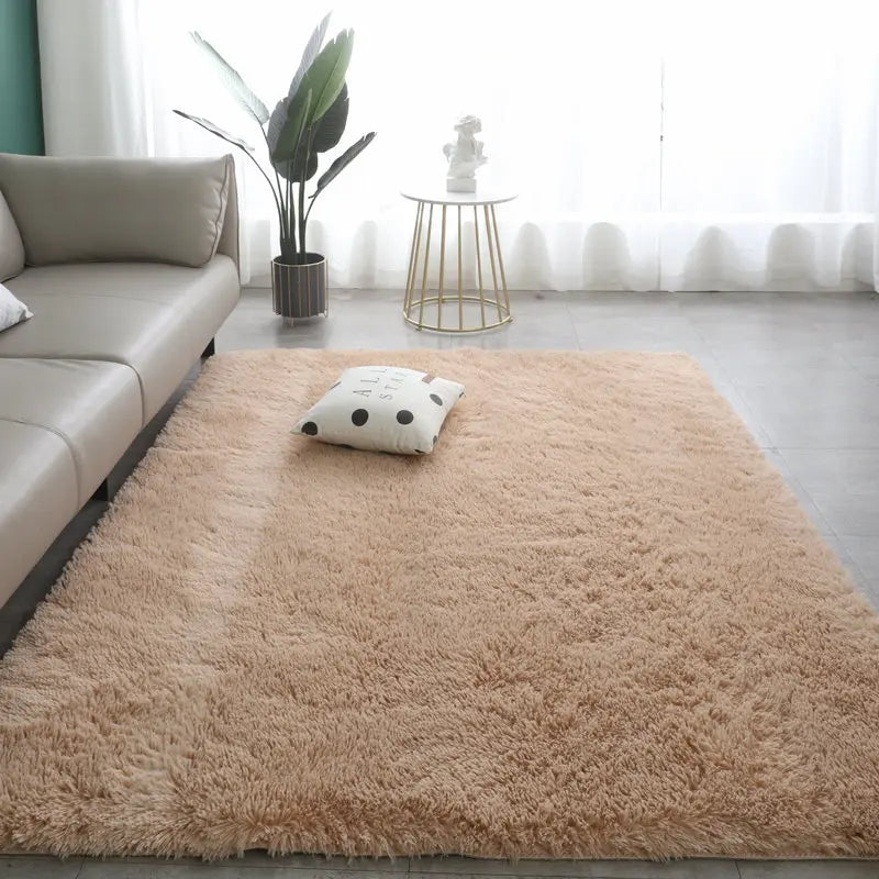 Langflor-Teppich in Batik-Optik im nordischen Stil für Wohnzimmer, Schlafzimmer und Erker – 50 × 80 bis 80 × 160 cm, rutschfest, 5 Farben