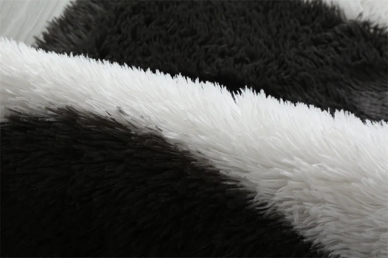 Flauschiger Shaggy-Teppich aus Kunstfell für Wohnzimmer und Kinderzimmer – 40 × 60 bis 160 × 200 cm, rechteckig, rutschfest, waschbar, 13 Designs