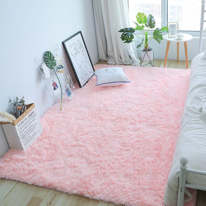 Flauschiger, verdickter Teppich für Wohnzimmer, Schlafzimmer und Kinderzimmer – 40 × 60 bis 160 × 230 cm, rechteckig, rutschfest, 17 Farben