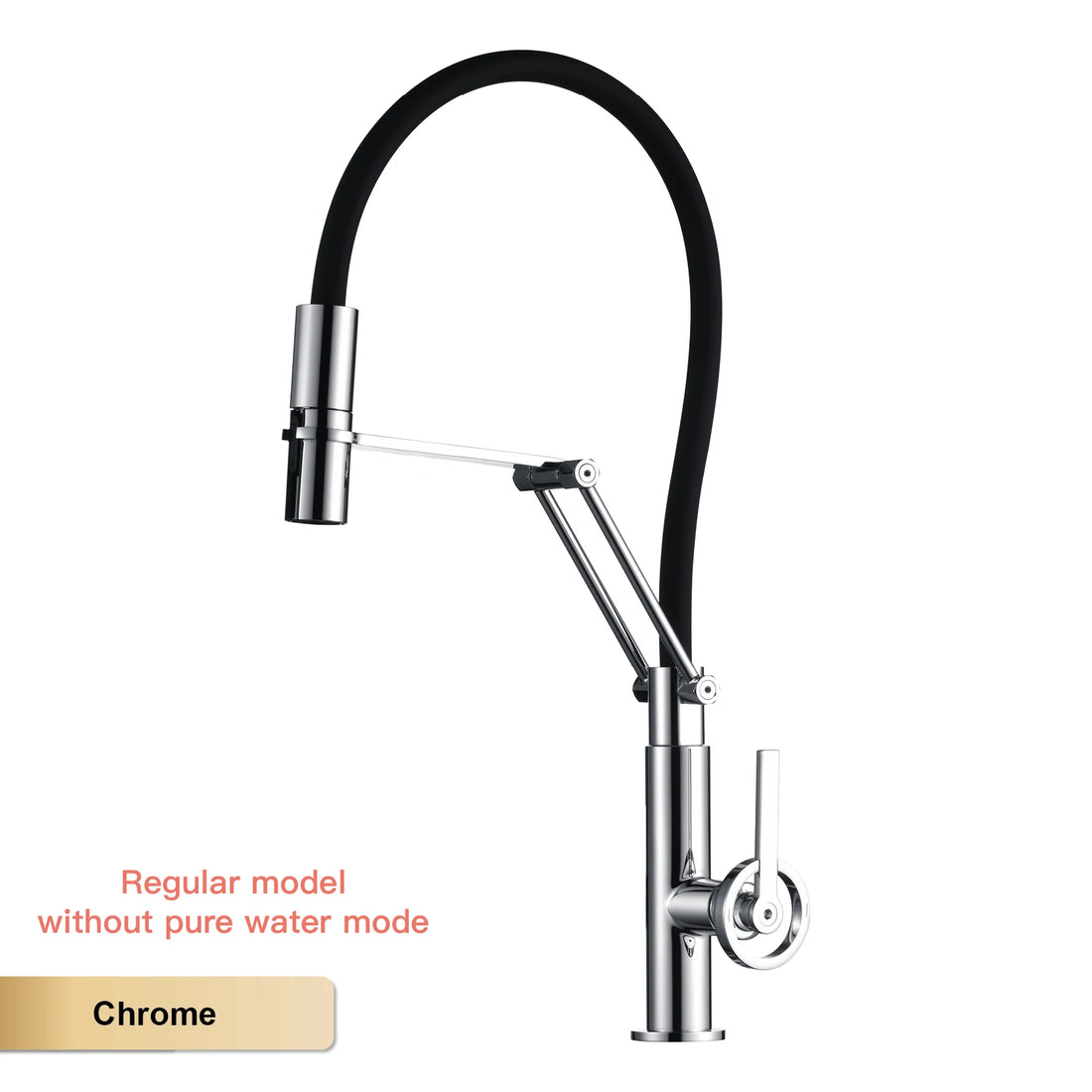 Ausziehbare Küchenarmatur mit separatem Filterwasserhahn für die Küchenspüle – Einlochmontage, Warm- und Kaltwasser, drehbar, 6 Farben, 3 Anschlüsse