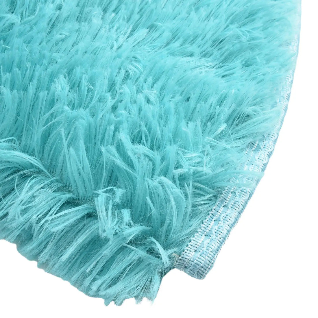 Runder Shaggy-Teppich mit 4 cm Flor für Wohnzimmer, Schlafzimmer und Kinderzimmer – Ø 40, 60 oder 80 cm, superweich, rutschfeste Noppen, 12 Farben