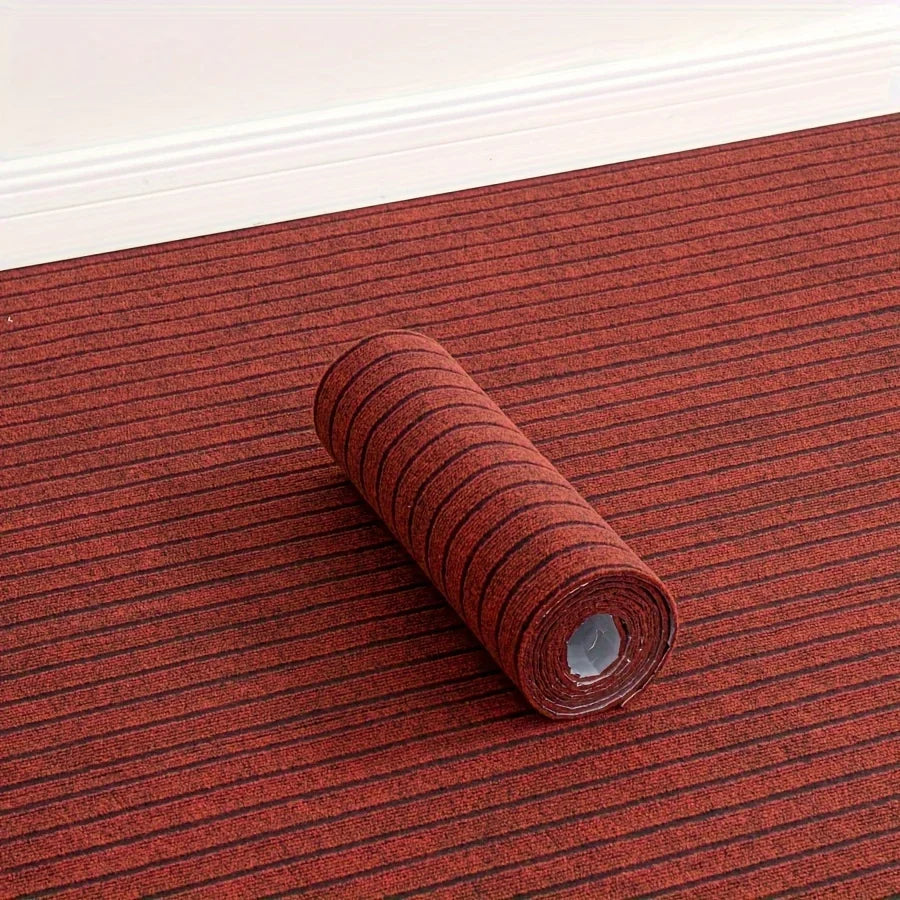 Selbstklebender Teppich von der Rolle für Küche, Flur und Eingang – 40 × 100 bis 40 × 300 cm, gestreift, rutschfest, PVC-Rücken, 11 Farben