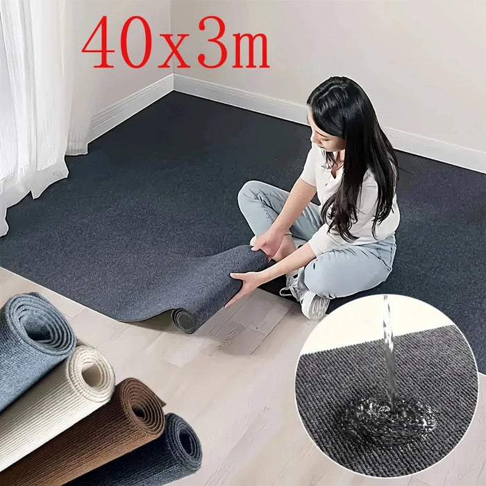 Selbstklebender Teppich von der Rolle für Küche, Schlafzimmer und Bad – 40 cm × 3 m, einfarbig, wasseraufnehmend, zuschneidbar, 7 Farben