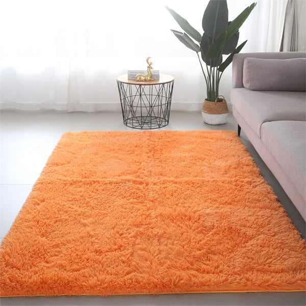 Flauschiger Shaggy-Teppich aus Kunstfell für Wohnzimmer und Kinderzimmer – 40 × 60 bis 160 × 200 cm, rechteckig, rutschfest, waschbar, 13 Designs