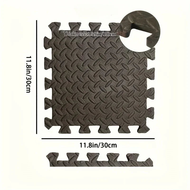 Dicke Puzzlematte aus EVA-Schaum als Krabbel- und Spielmatte für Babys und Kinder – je 30 × 30 cm, 4 bis 16 Stück, rutschfest, wasserdicht, 15 Farben