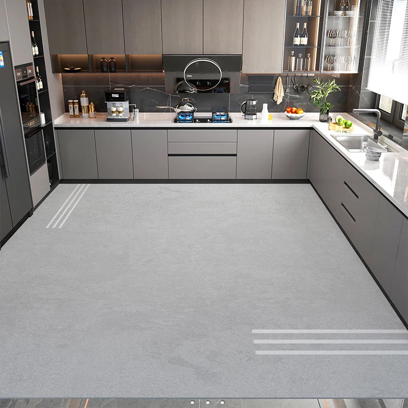 Abwischbarer Küchenteppich im modern-minimalistischen Stil für Küche, Balkon und Wohnzimmer – 55 × 120 bis 200 × 300 cm, rutschfest, 15 Motive