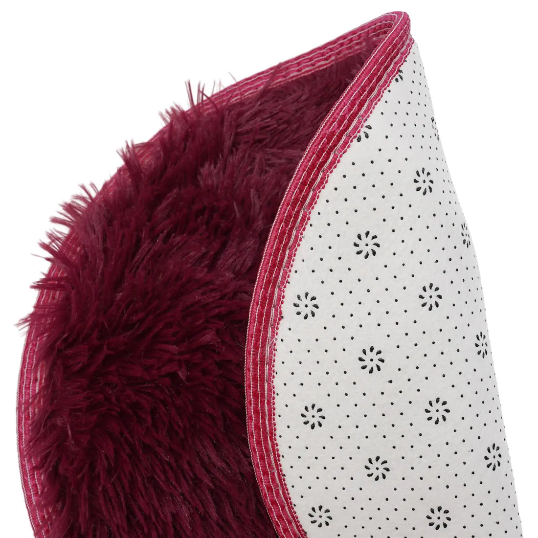 Runder Hochflor-Teppich mit 4 cm Flor für Wohnzimmer, Schlafzimmer und Kinderzimmer – Ø 40, 60 oder 80 cm, rutschfest, waschbar, 12 Farben