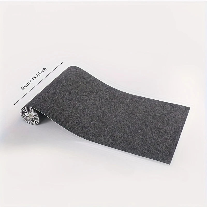 Selbstklebender Teppich in Uni-Farbe für Wohnzimmer, Küche und Schlafzimmer – 40 × 100 bis 40 × 300 cm, wasserdicht, zuschneidbar, 5 Farben