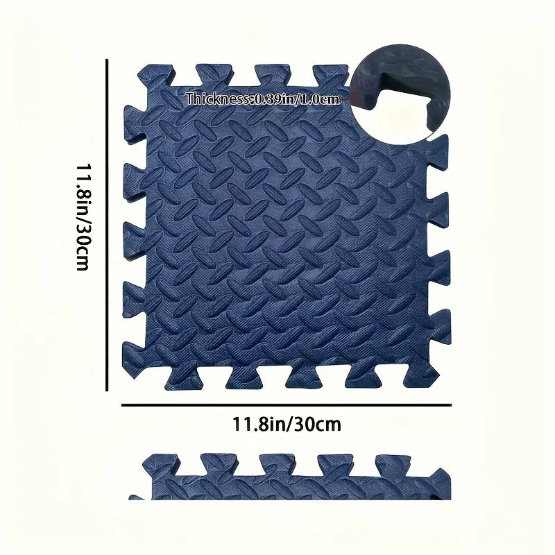 Dicke Puzzlematte aus EVA-Schaum als Krabbel- und Spielmatte für Babys und Kinder – je 30 × 30 cm, 4 bis 16 Stück, rutschfest, wasserdicht, 15 Farben