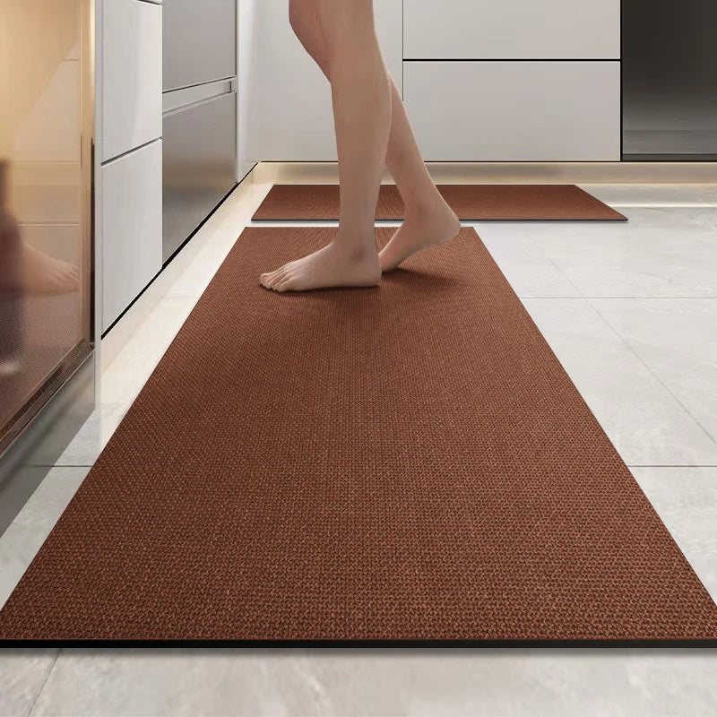 Rutschfeste Küchenmatte in Webstruktur-Optik für Küche, Bad und Eingang – 45 × 60 bis 45 × 160 cm, saugfähig, Gummirückseite, 4 Farben