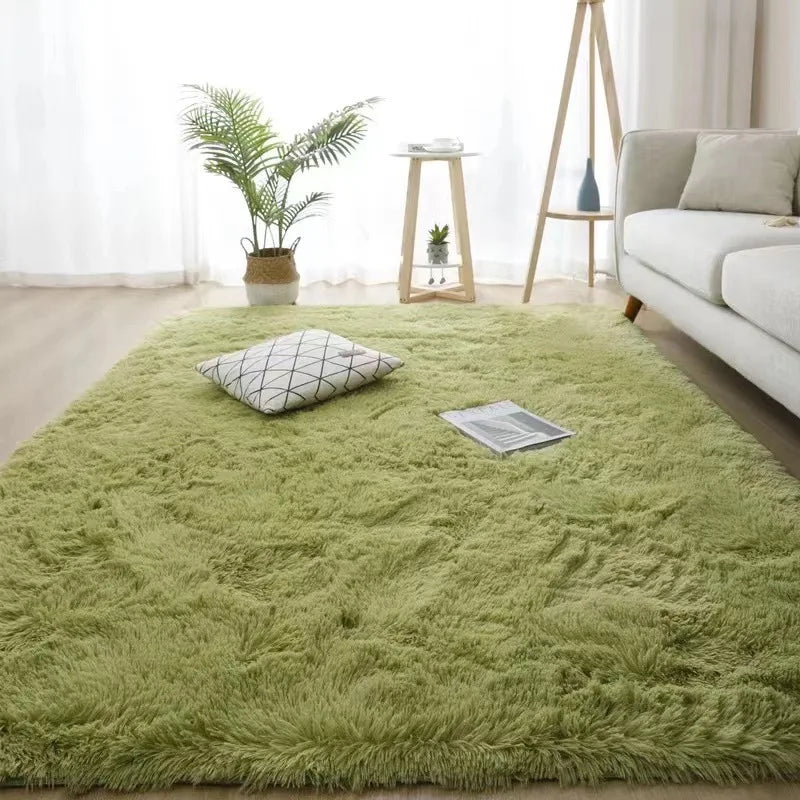 Flauschiger Shaggy-Teppich im nordischen Design für Schlafzimmer und Wohnzimmer – 40 × 60 bis 160 × 230 cm, rechteckig, Plüsch, 10 Farben