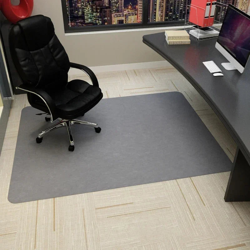 Bürostuhlmatte aus Polyester und TPR für Gaming-Stuhl, Schreibtisch und Wohnzimmer – 90 × 120 cm, gestreift, rutschfest, saugfähig, 5 Farben