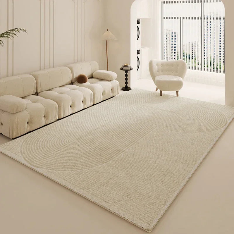 Flauschiger Plüschteppich im Wabi-Sabi-Stil für Wohnzimmer und Schlafzimmer – 80 × 120 bis 200 × 300 cm, rechteckig, minimalistisch, 15 Motive