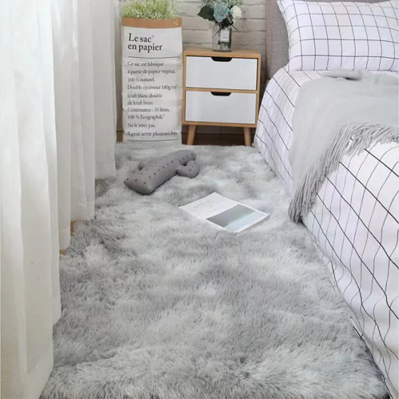 Weicher Teppich in Seidenwoll-Optik als Bettvorleger für Schlafzimmer und Eingang – 40 × 60 bis 80 × 200 cm, rutschfest, waschbar, 7 Farben