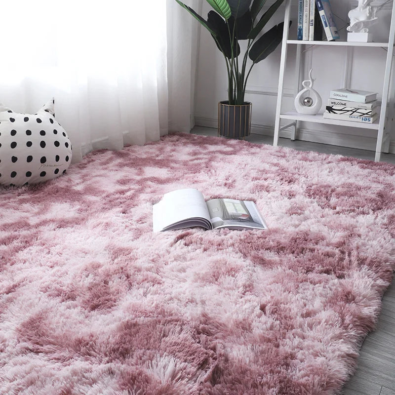 Flauschiger, verdickter Teppich für Wohnzimmer, Schlafzimmer und Kinderzimmer – 40 × 60 bis 160 × 230 cm, rechteckig, rutschfest, 17 Farben