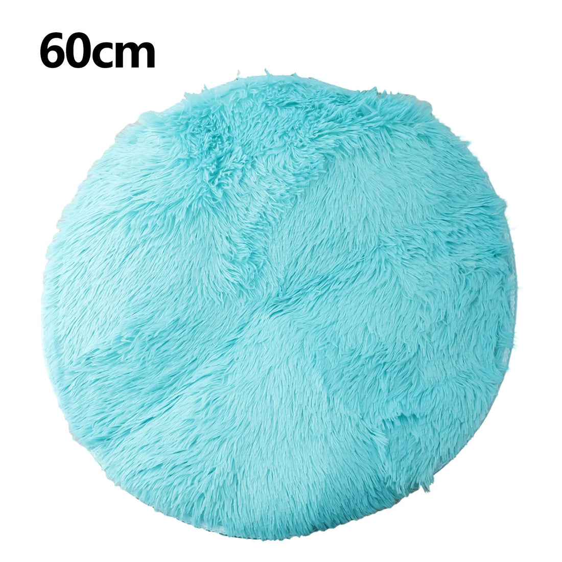 Runder Shaggy-Teppich mit 4 cm Flor für Wohnzimmer, Schlafzimmer und Kinderzimmer – Ø 40, 60 oder 80 cm, superweich, rutschfeste Noppen, 12 Farben
