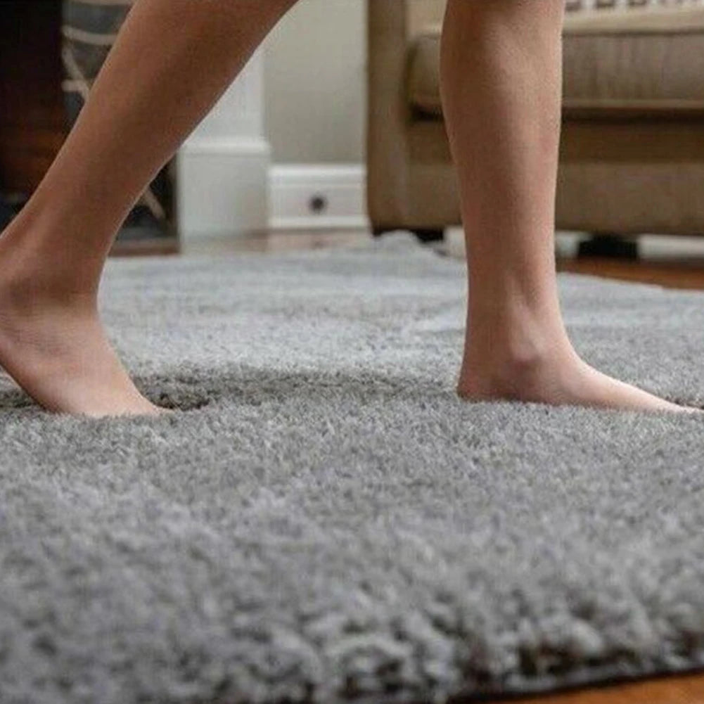 Runder Hochflor-Teppich mit 4 cm Flor für Wohnzimmer, Schlafzimmer und Kinderzimmer – Ø 40, 60 oder 80 cm, rutschfest, waschbar, 12 Farben